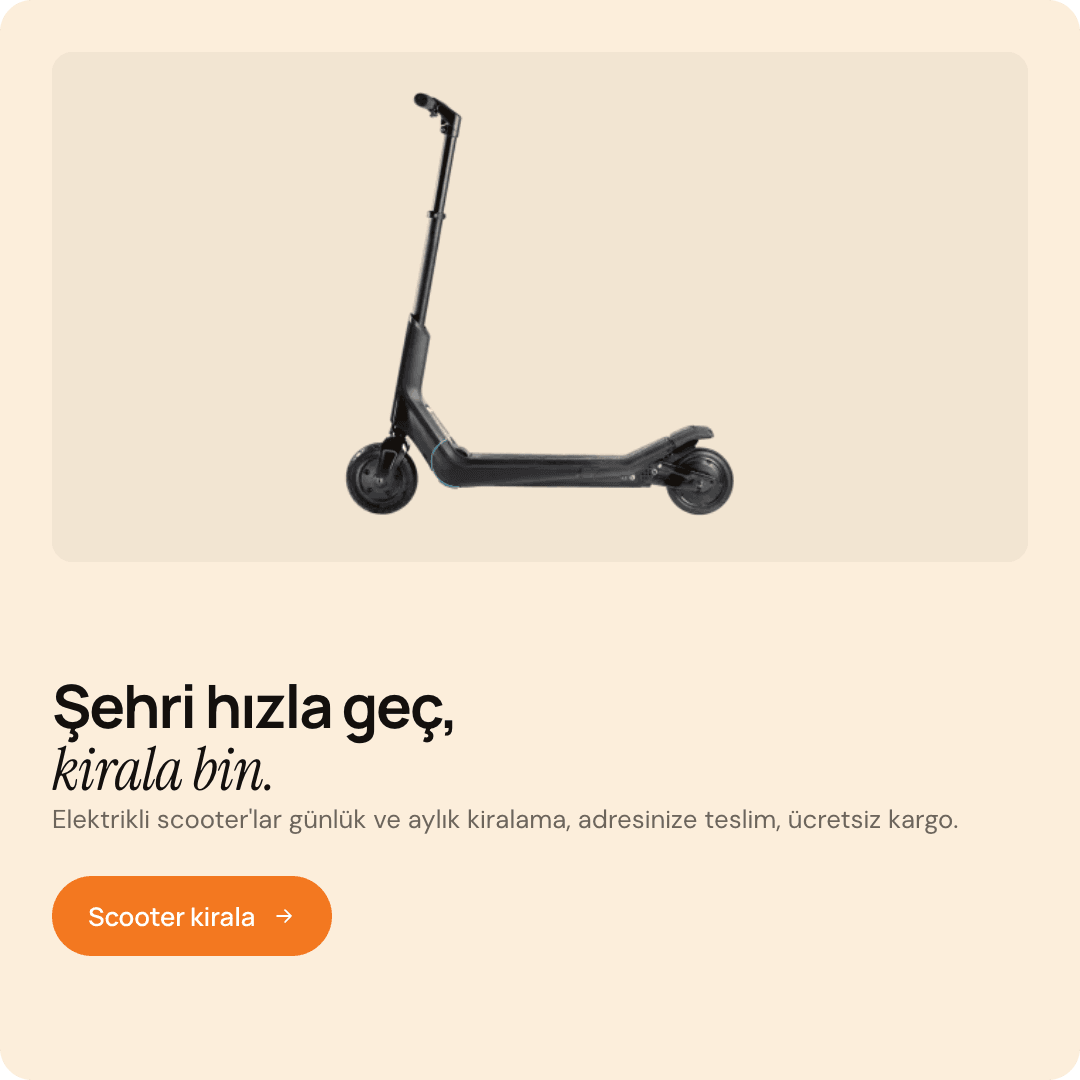 Scooter Kirala — En Uygun Scooter'ı Kirala
